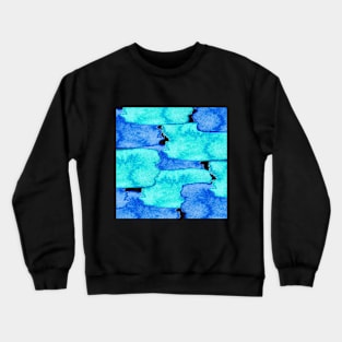 Water BLUE Abstract Crewneck Sweatshirt